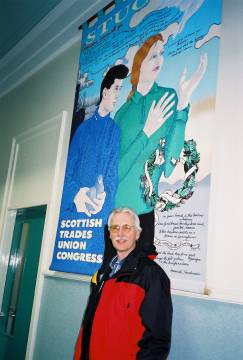 Daniel McGowan at the Scottish Trades Union Congress, April 9, 2001.